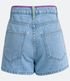 Imagem miniatura do produto Short Mom Jeans con Bolsillo y Costura Contrastante Azul 7