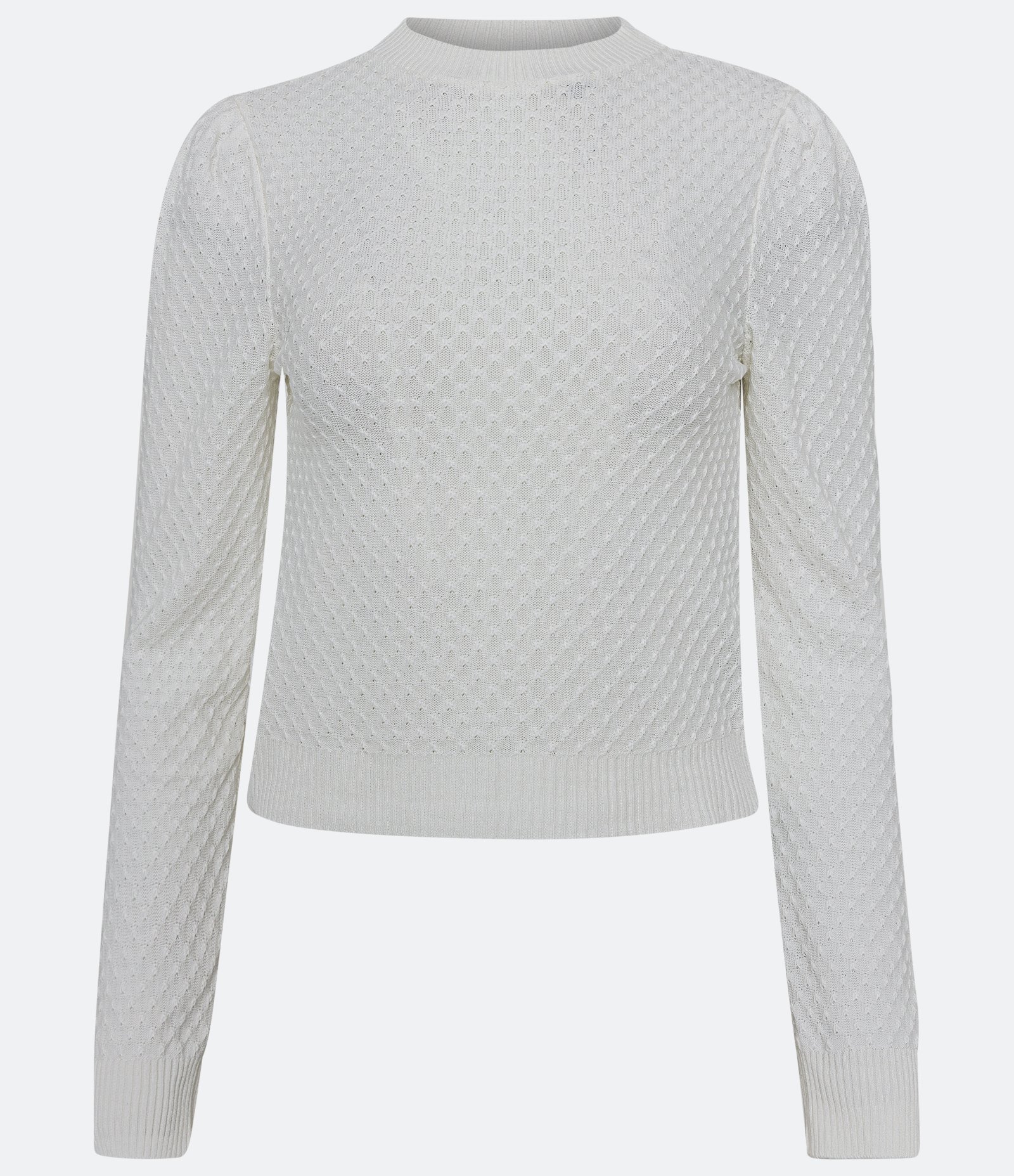 Blusa em Tricô Texturizado com Manga Longa 5