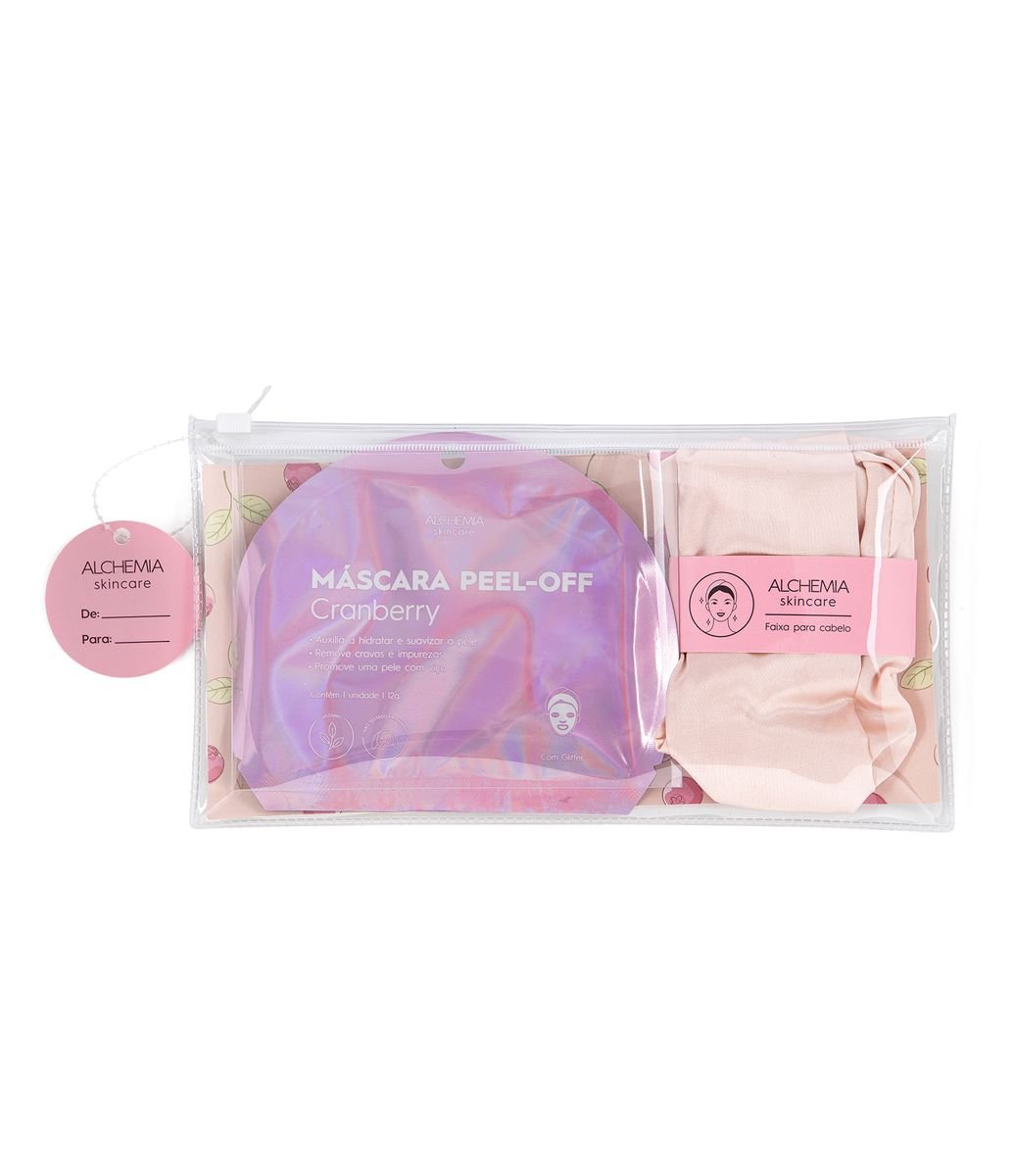 Kit Skincare com Máscara Facial Peel Off + Faixa para Cabelo Alchemia KIT