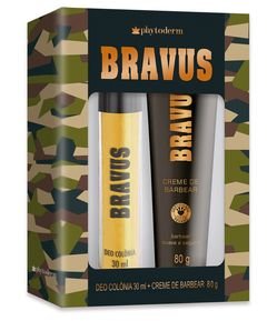 KIT: Colonia Phytoderm Bravus 30ml + Creme de Barbear 80g