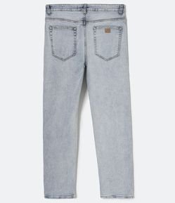 Calça Slim Jeans com Bolsos