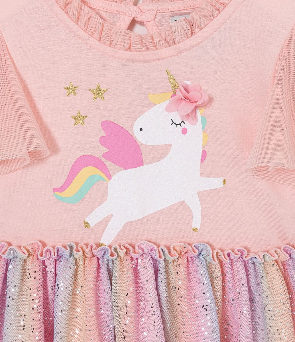 Vestido de unicornio com 2024 tule