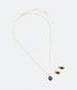 Imagem miniatura do produto Conjunto Caravana y Collar en Metal con Colgantes en Zirconias Dorado 2