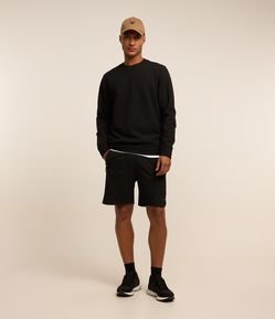Bermuda Deportiva con Cintura Elástica y Cremallera en el Bolsillo