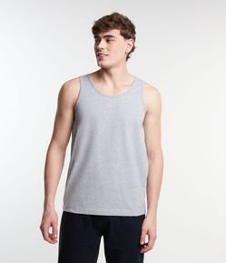 Regata de Pijama em Algodão com Gola Redonda