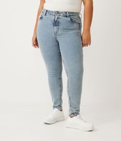 Calça Skinny Jeans Marmorizada Curve & Plus Size