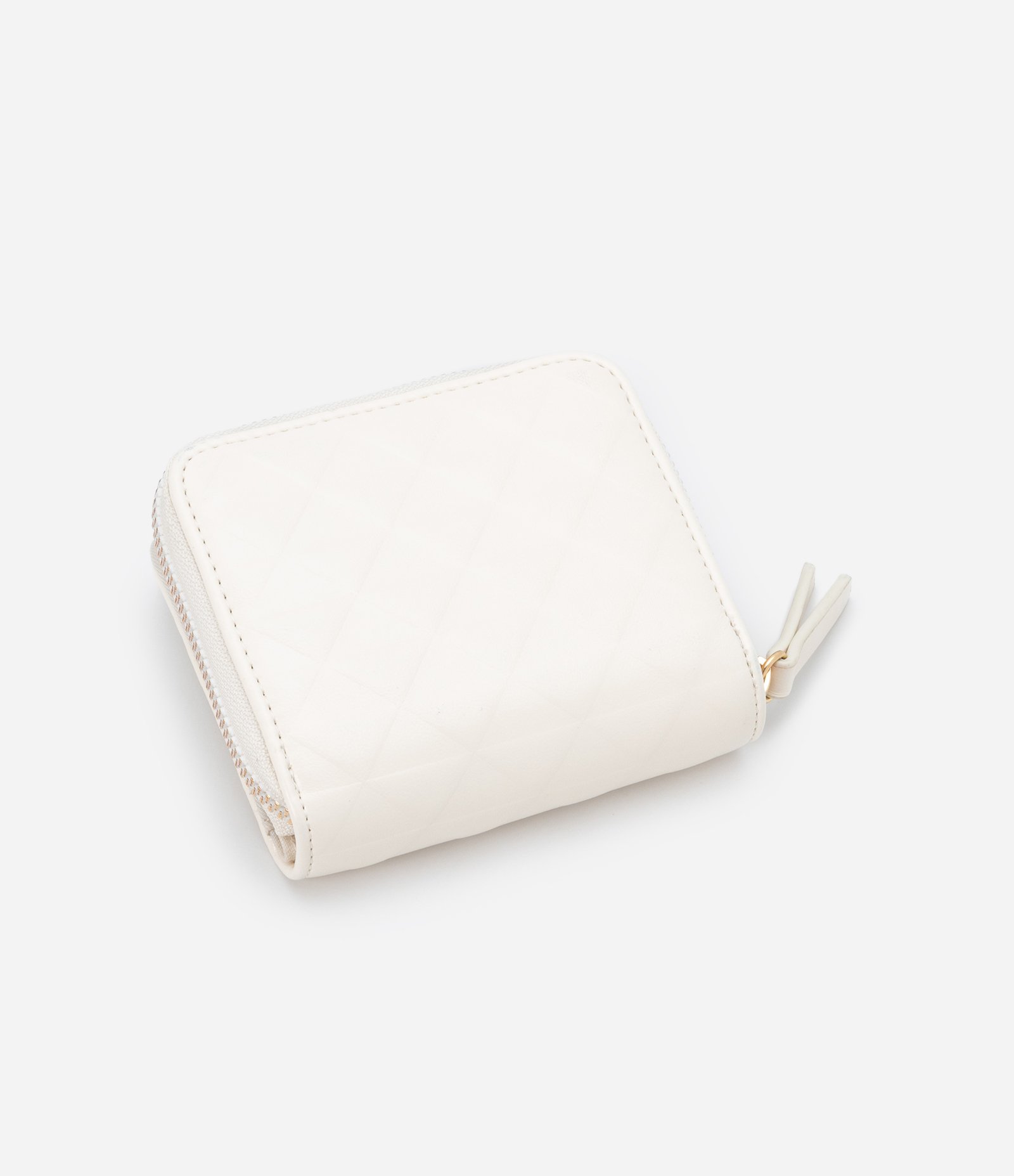 Carteira Envelope Texturizada com Porta Moeda Off White 2