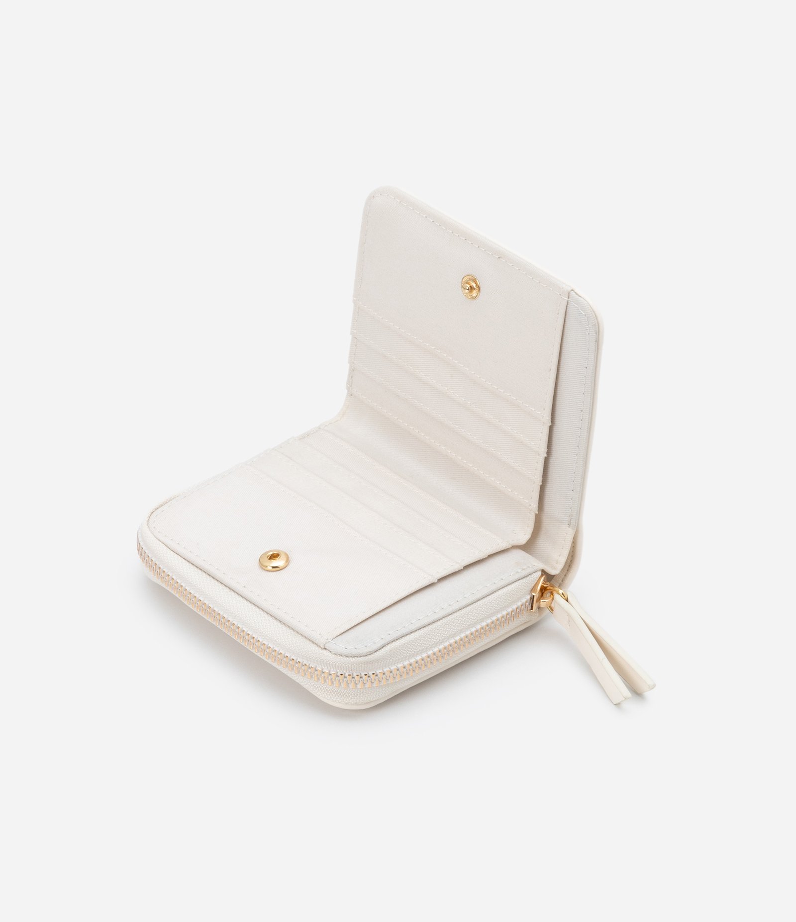 Carteira Envelope Texturizada com Porta Moeda Off White 5