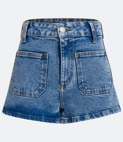 Short Hot Pants em Jeans com 02 Bolsos