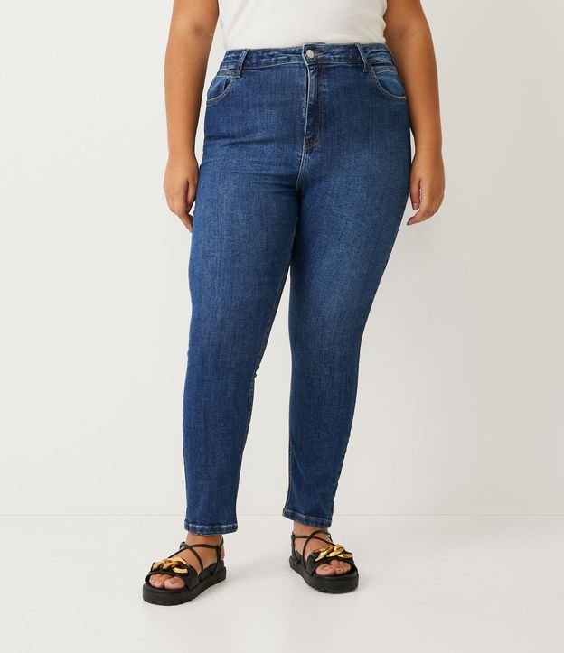 Calça Skinny Jeans com Recorte no Bolso Curve & Plus Size