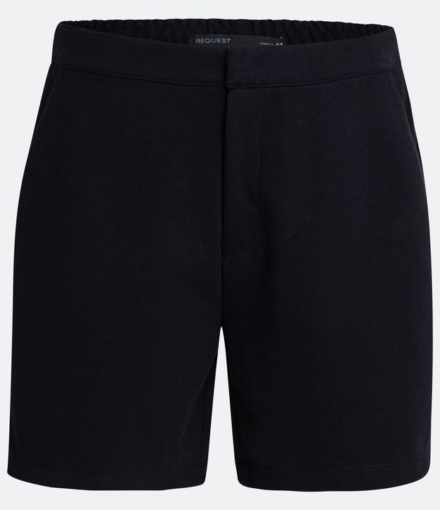 Bermuda Boardshort com Elástico no Cós e Bolsos Preto 6