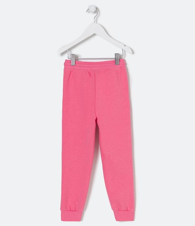 Calça Infantil Tricô Jogger Rosa - Tam M a 3 - Petit Nini