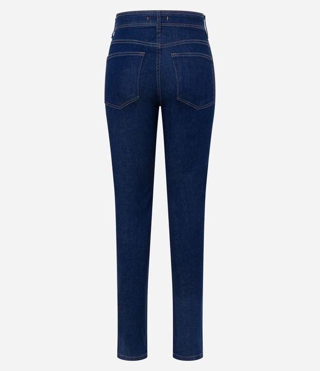 Calça Reta Jeans com Elastano Azul 6