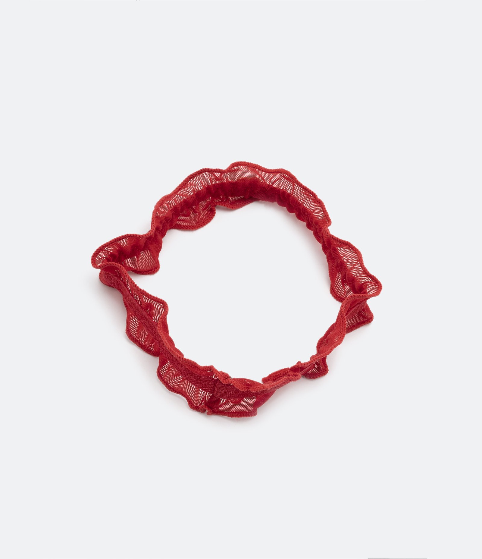 Perneira em Tule com Frufru e Detalhe de Coração Vermelho 3