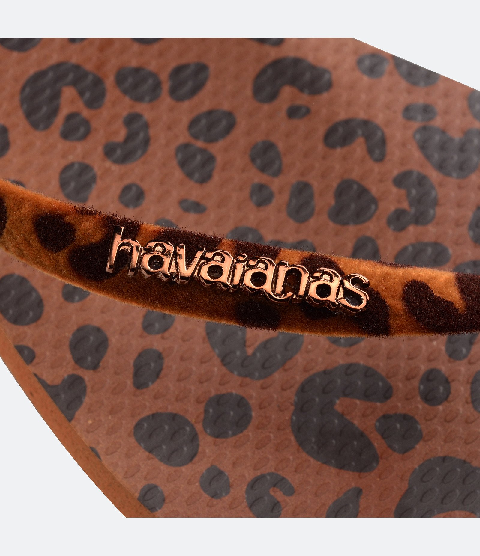 Chinelo Slim Square Velvet com Estampa Animal Print Havaianas Marrom 6