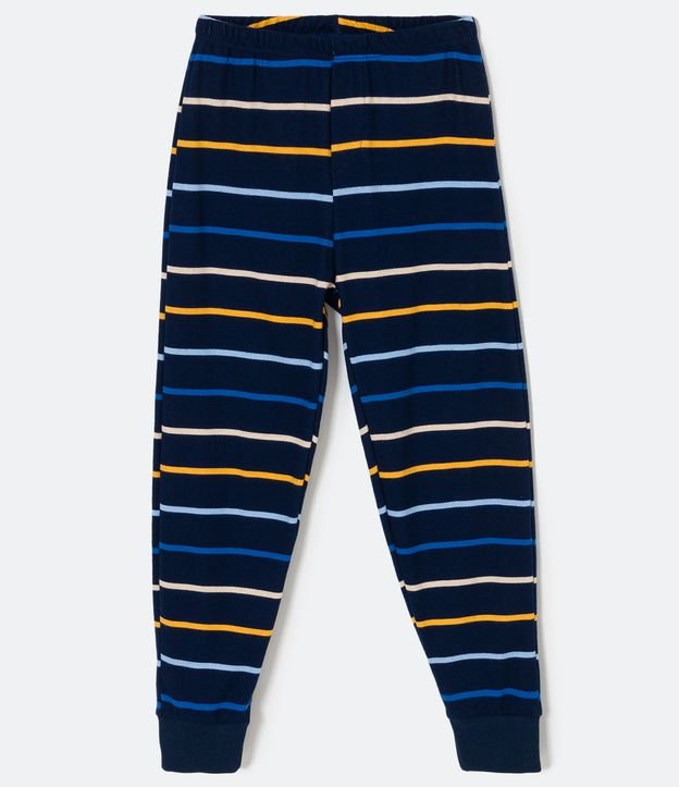 Pijama Largo Infantil Estampado Oso Califórnia - Talle 5 a 14 años Gris 3