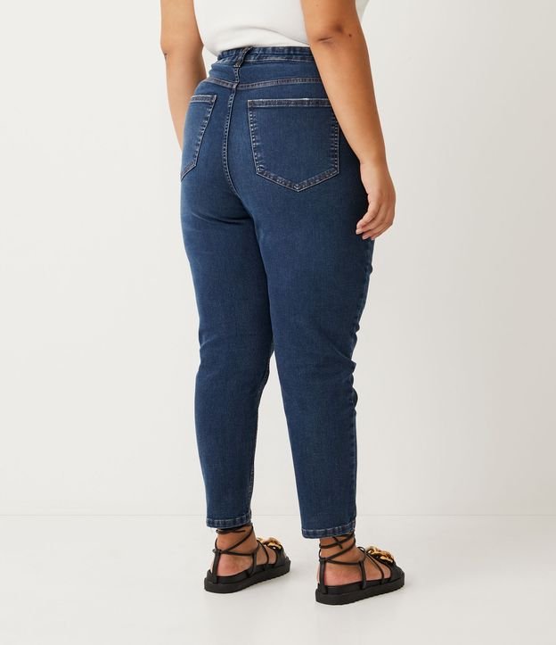 Pantalón Mom Jeans con Elastano Curve & Plus Size Azul 3