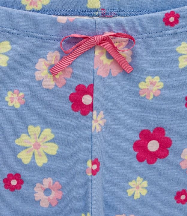 Pijama Largo Infantil Estampado Rayada con Osito - Talle 4 a 14 años Amarillo 5