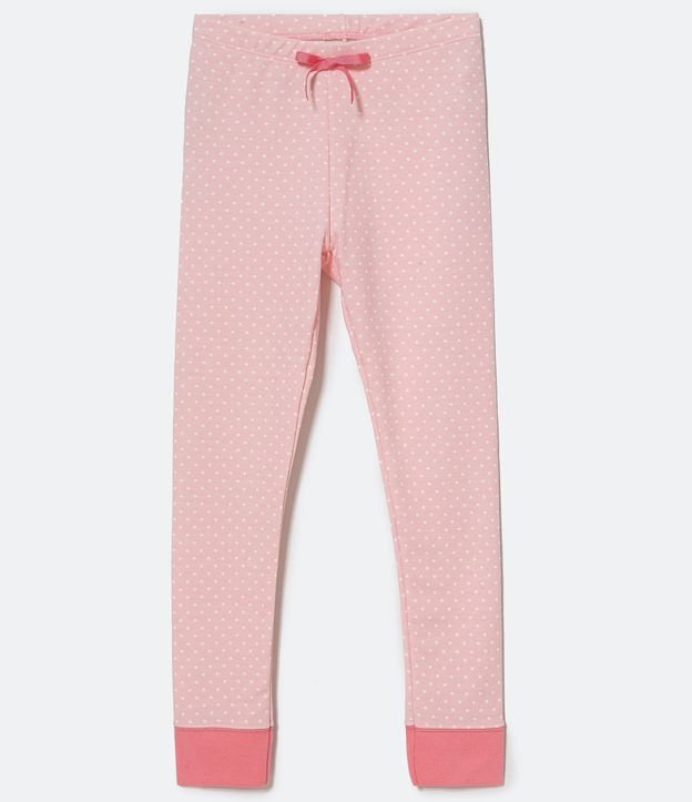 Pijama Largo Infantil con Estampado Llama - Talle 5 a 14 años Blanco Nieve 3
