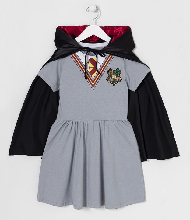 Vestido Infantil Disfraz Hermione Harry Potter - Talle 5 a 14 años Gris 1