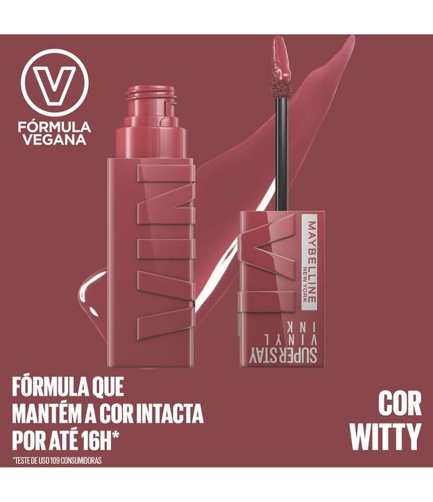 Batom Líquido NY SuperStay Vinyl Ink Maybelline WITTY 3