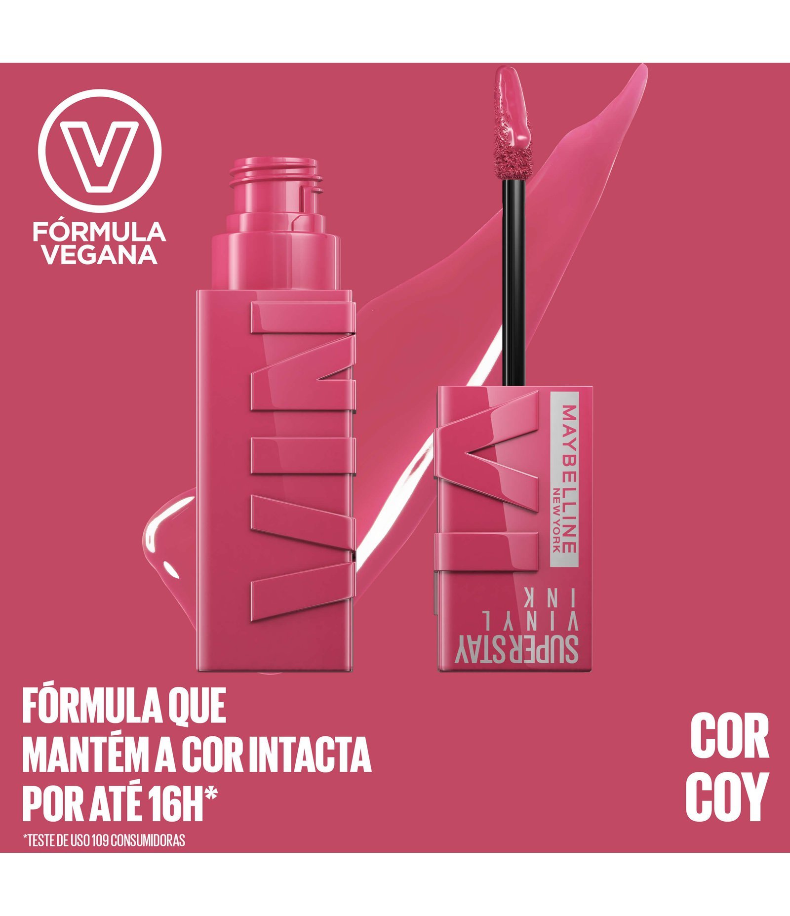 Batom Líquido NY SuperStay Vinyl Ink Maybelline COY 3