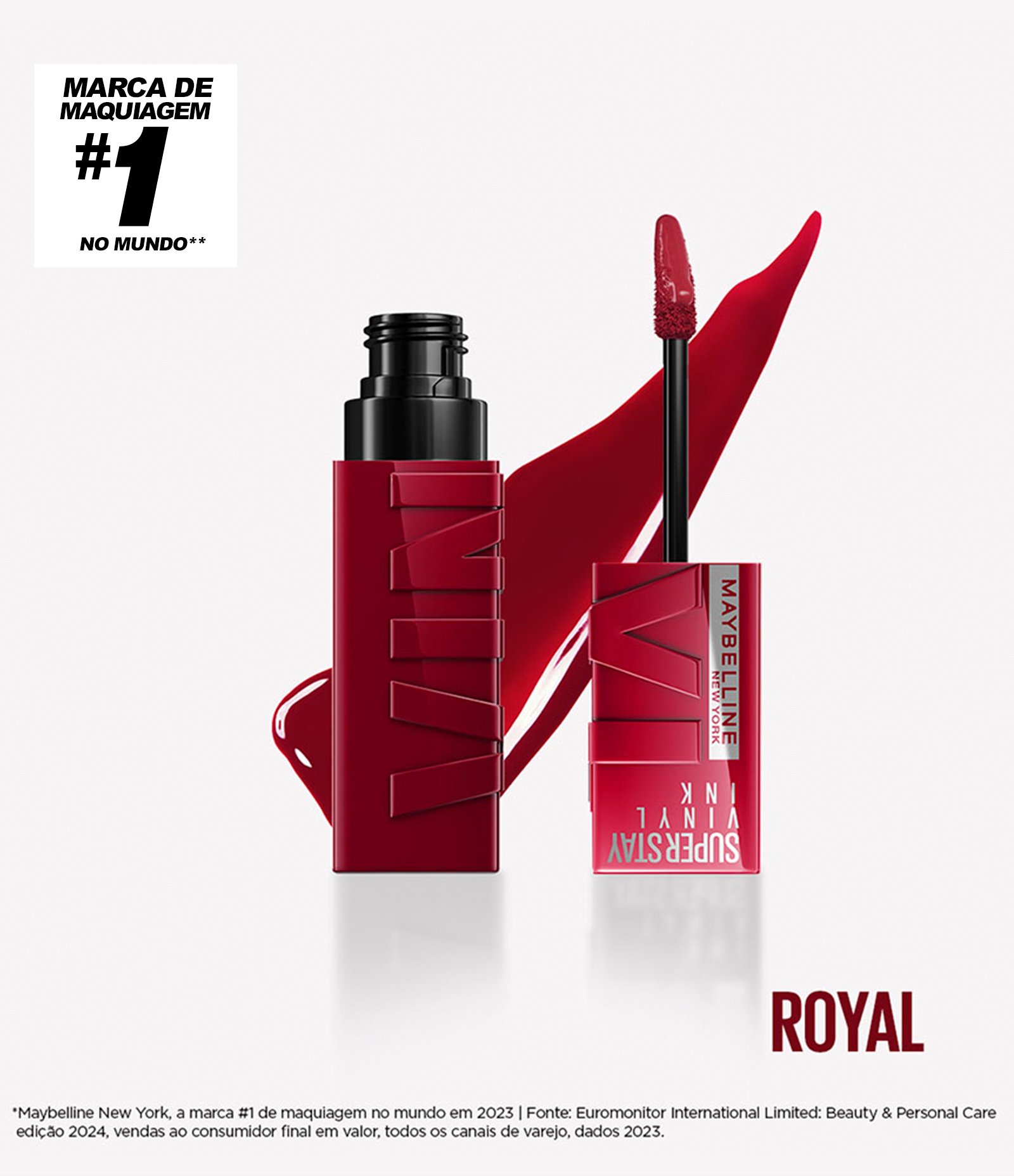 Batom Líquido NY SuperStay Vinyl Ink Maybelline Royal 1