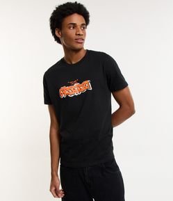 Camiseta Regular com Estampa de Grafite The Greatest