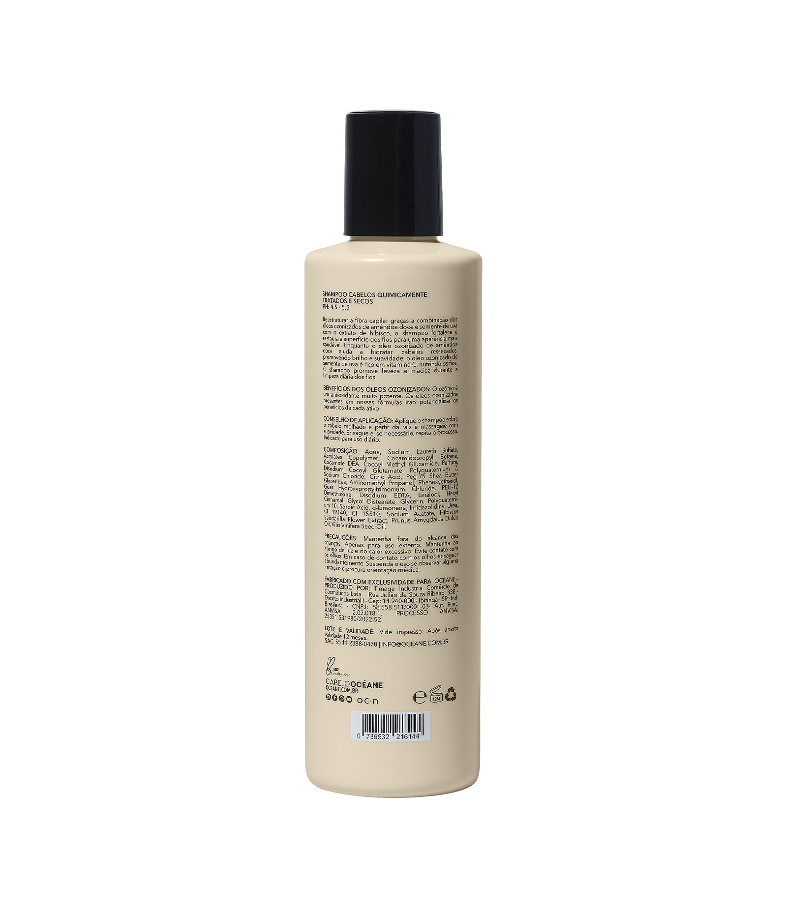 Shampoo para Cabelos Quimicamente Tratados Oceane 250ml 2