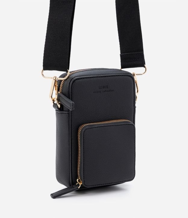 Bolsa Porta Celular Transversal - Cor: Preto - Tamanho: U