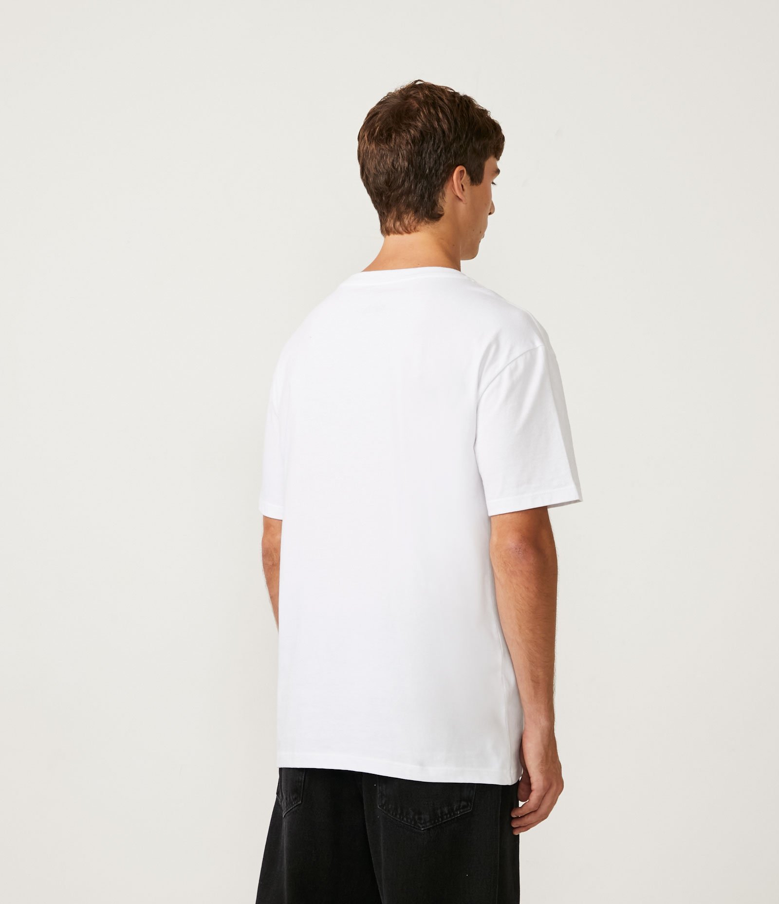 Camiseta Relaxed em Algodão com Estampa Smiley Skating Branco 3