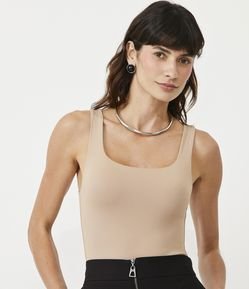 Body Regata com Decote Quadrado