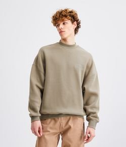 Blusão Balloon em Moletom com Bordado em Lettering Good Life