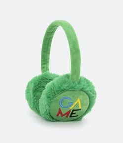Protetor de Orelhas Infantil Peludinho e com Lettering Game