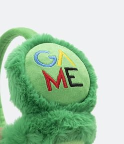 Protetor de Orelhas Infantil Peludinho e com Lettering Game