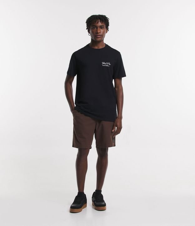 Camiseta Regular em Meia Malha com Estampa Blessed Be Rio Preto 2