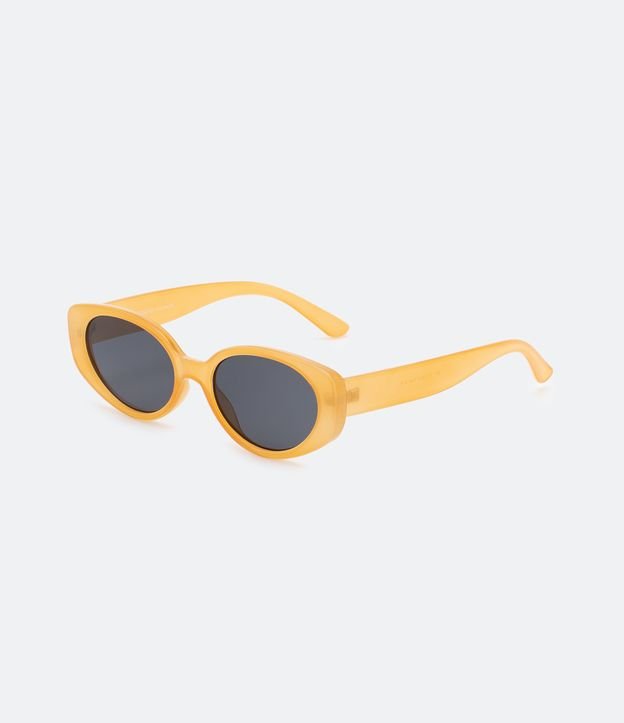 Óculos de Sol Redondo com Lentes Fume Ovais