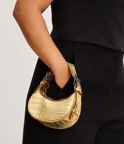 Bolsa Baguete com Alça de Corrente