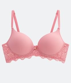 Sutiã Base em Microfibra com Bojo Oco e Textura