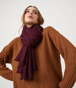 Cachecol com Barra a Fio