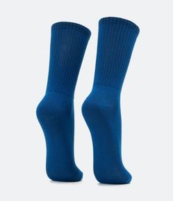 Meia Cano Alto Básica em Modal com Textura