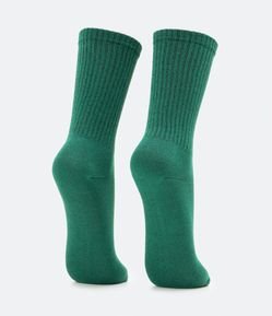 Meia Cano Alto Básica em Modal com Textura