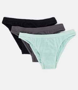 Kit 03 Calcinhas Tanga em Poliamida sem Costura Trifil