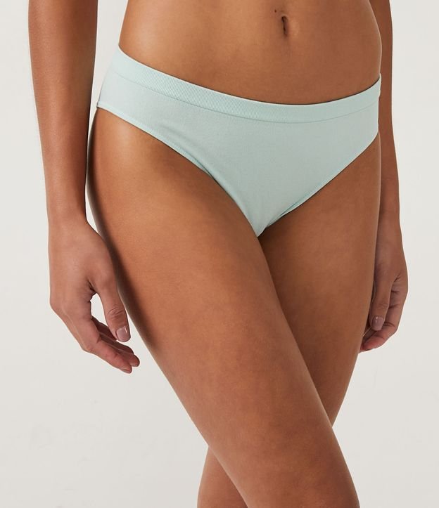 Kit 03 Bombachas Bikini en Poliamida sin Costura Trifil Gris/Verde/Blanco 3
