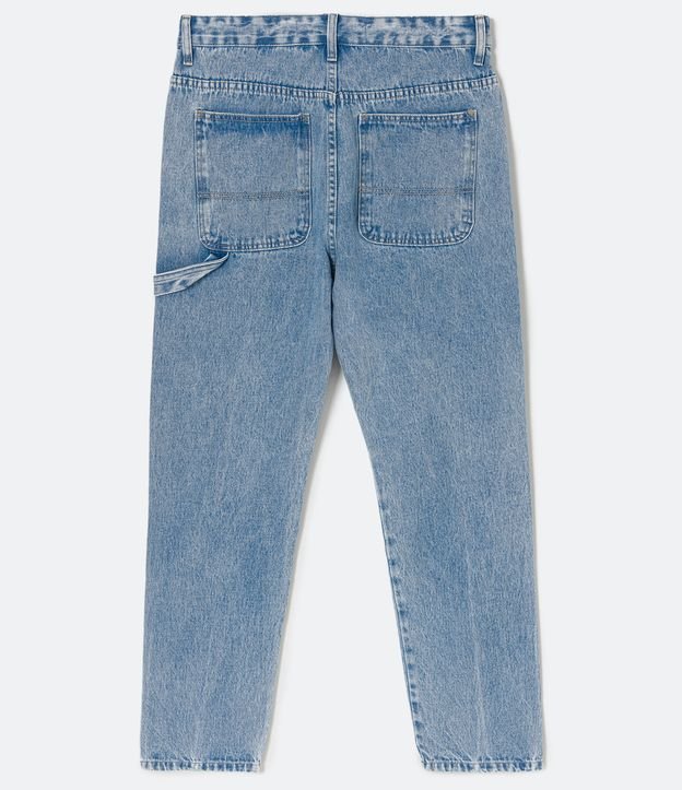 Pantalón Loose Carpenter Jeans con Tira Lateral Azul Médio 7