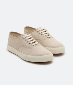 Tênis Plimsole com Textura e Recortes