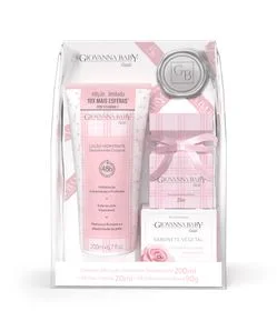 Kit Loção Hidratante 200ml Colônia 20ml Sabonete 90G Necessaire Classic  Giovanna Baby