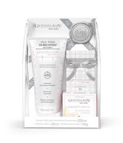 Kit Loção Hidratante 200ml Colônia 20ml Sabonete 90G Necessaire Blanc Vanilla Giovanna Baby