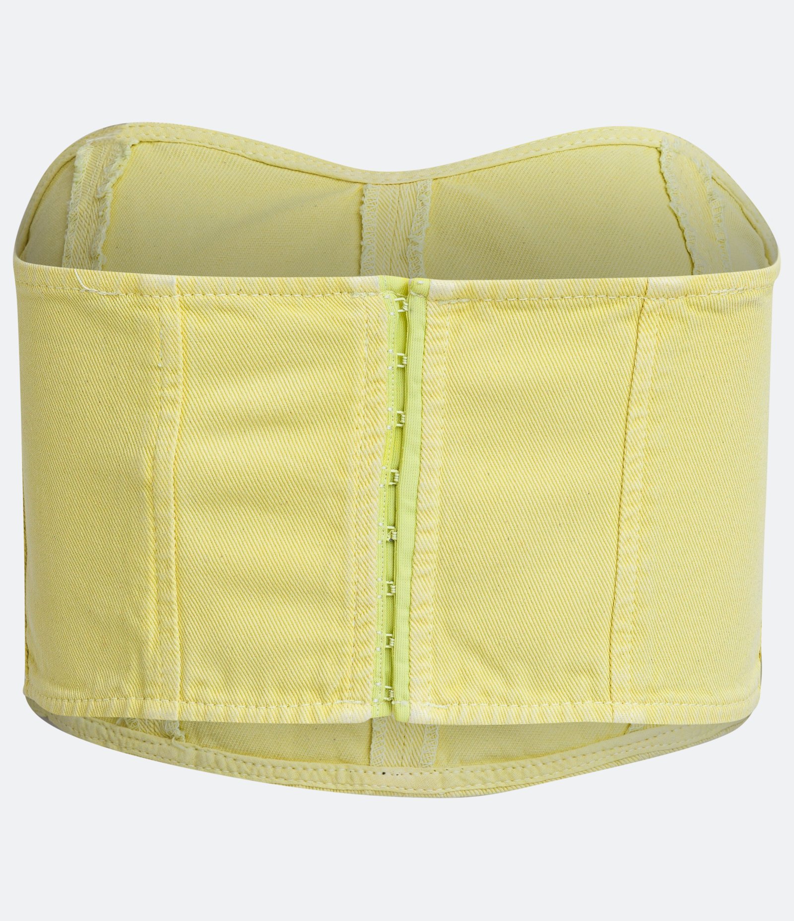 Blusa Cropped Corpete em Sarja com Recortes Verde 6