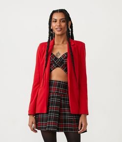 Blazer Alongado Básico em Viscose